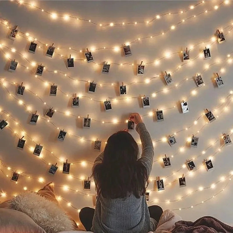 LED Photo Holder String Lights
