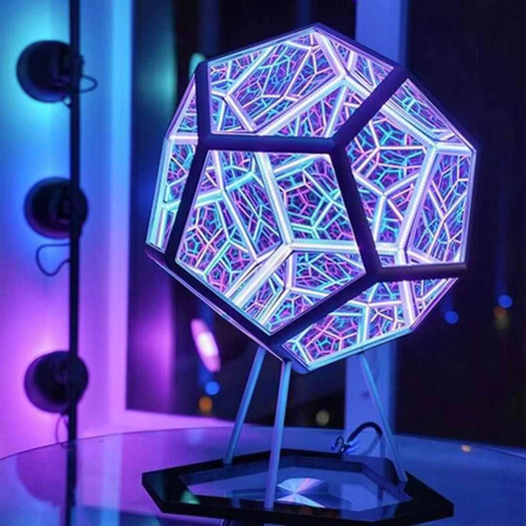 Infinity Dodecahedron LED Night Lamp USB AstraLight LED