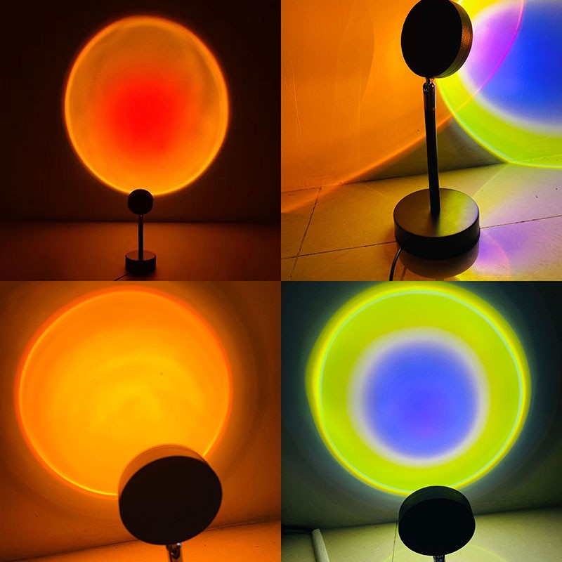 Sunset Projection LED Lamp Photo Background USB