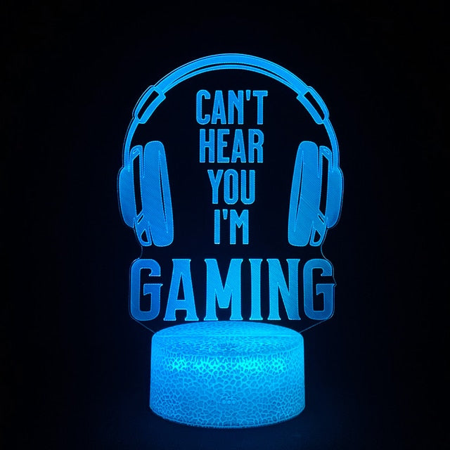 Gaming LED night lamps 3D Decoration USB