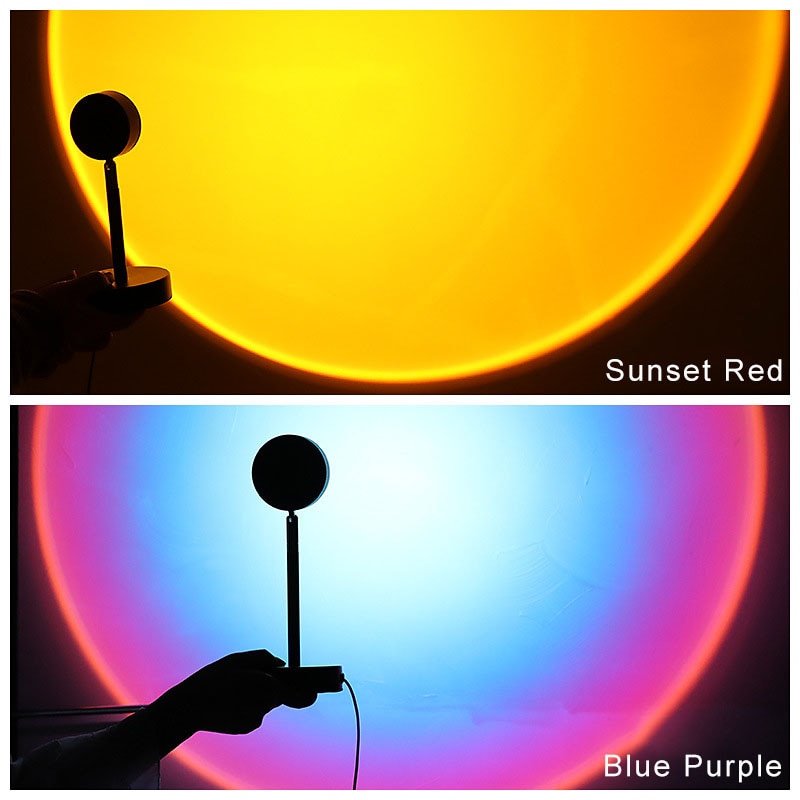 Sunset Projection LED Lamp Photo Background USB