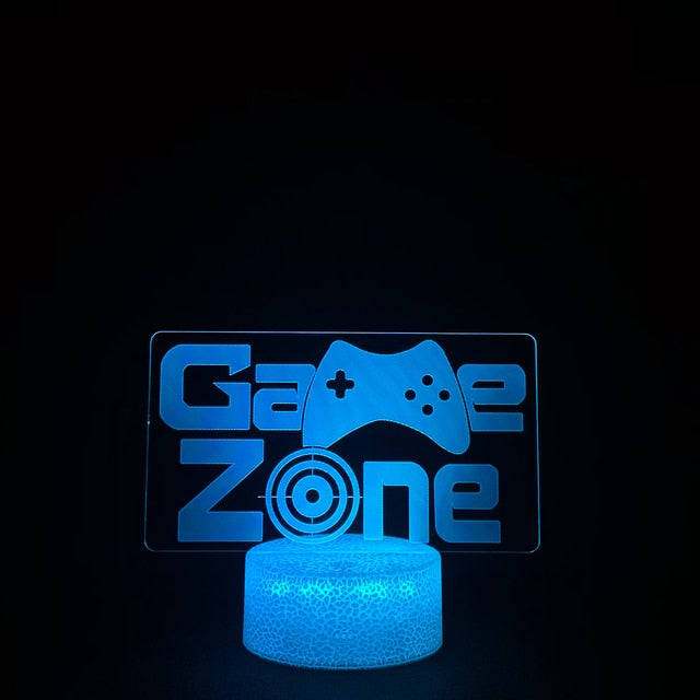 Gaming LED night lamps 3D Decoration USB