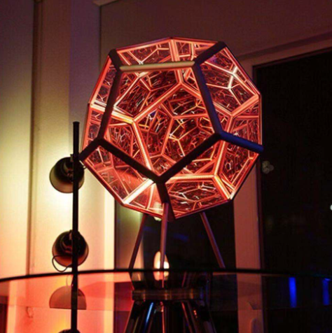 Infinity Dodecahedron LED Night Lamp USB
