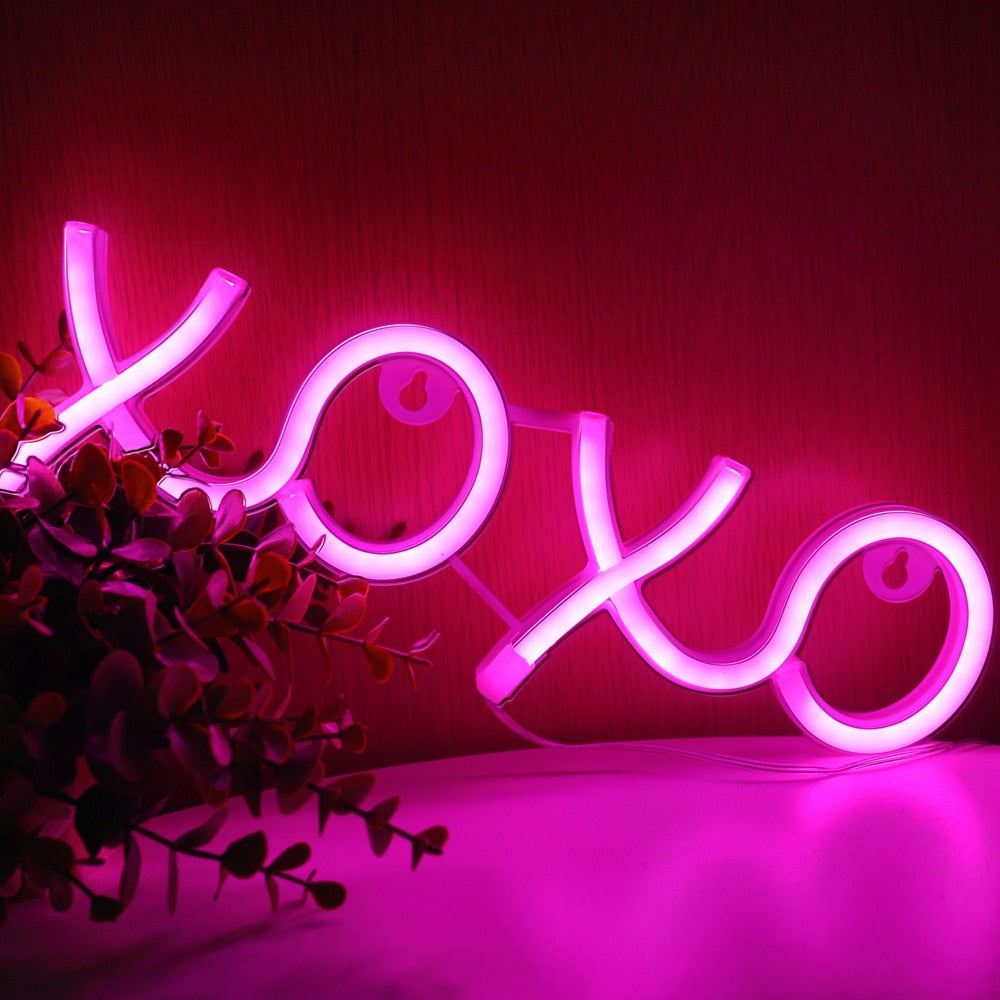 Sensual LED Decoration - Nude Girls/XOXO/Various LED Wall