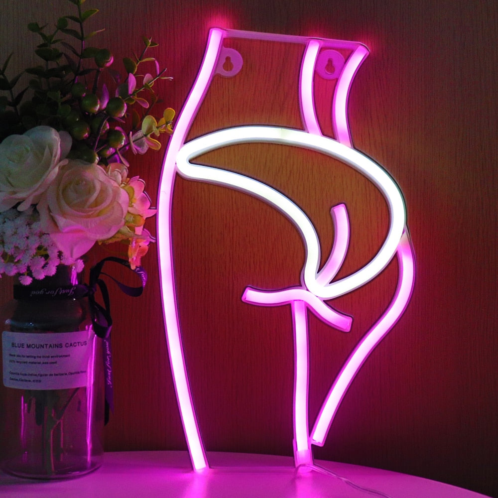 Sensual LED Decoration - Nude Girls/XOXO/Various LED Wall