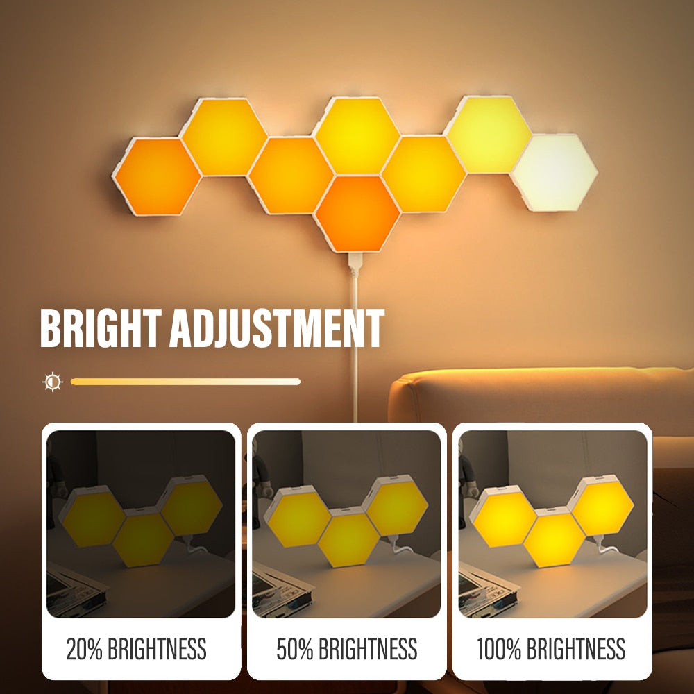 Hexagon Wall Light Bluetooth LED